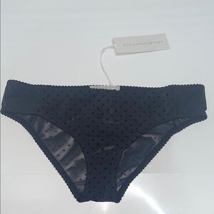 Stella McCartney  Black Dotted Yasmeen brief panty size large